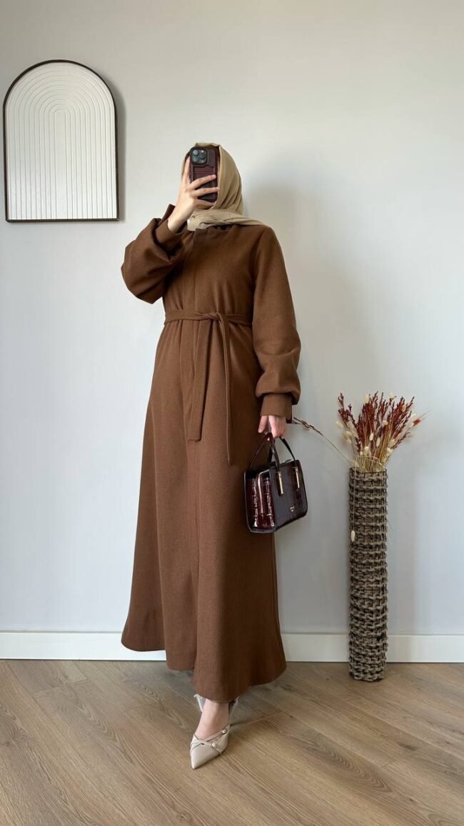 جلباب كاشمير تصميم جديد مع سحاب