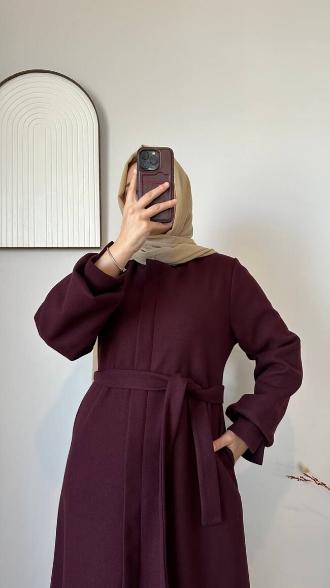 جلباب كاشمير تصميم جديد مع سحاب