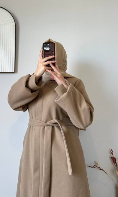 جلباب كاشمير تصميم جديد مع سحاب