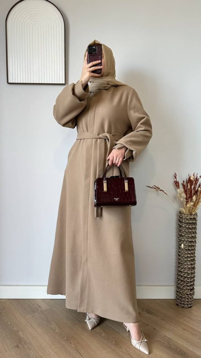 جلباب كاشمير تصميم جديد مع سحاب