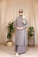 طقم مدينه قطعتين قميص وتنورة