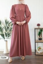 فستان كريستال كريب بألوان حلووه💯