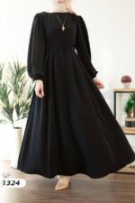 فستان كريستال كريب بألوان حلووه💯