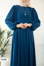 فستان كريستال كريب بألوان حلووه💯