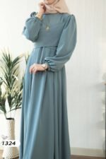 فستان كريستال كريب بألوان حلووه💯