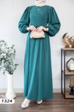 فستان كريستال كريب بألوان حلووه💯