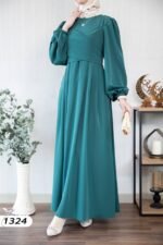 فستان كريستال كريب بألوان حلووه💯