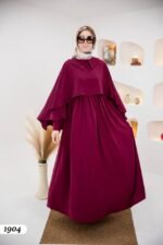 فستان مدينه ايبيك طويل بألوان جميلة