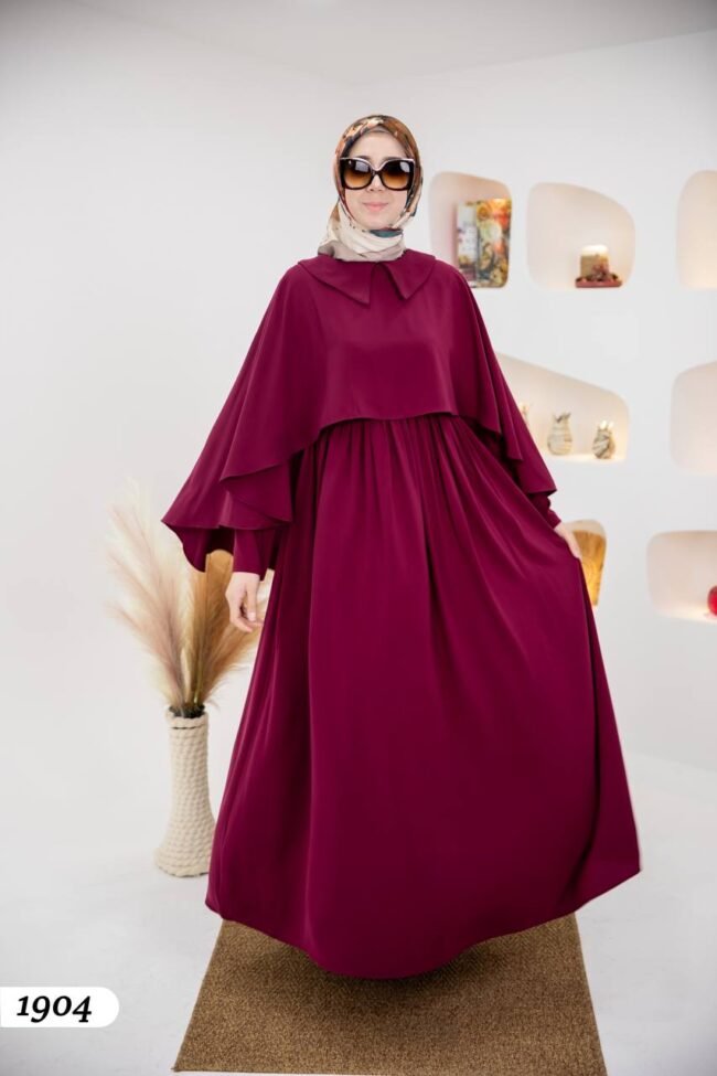 فستان مدينه ايبيك طويل بألوان جميلة