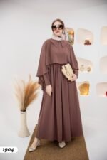 فستان مدينه ايبيك طويل بألوان جميلة