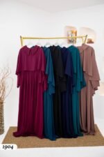 فستان مدينه ايبيك طويل بألوان جميلة