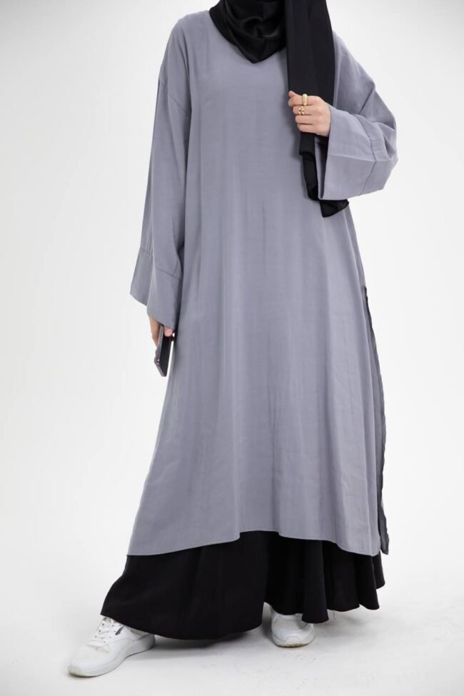 طقم كوبرا قميص وتنورة فضفاض وطويل