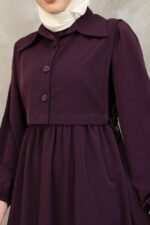 فستان كريستال كريب مع فيستا❤️