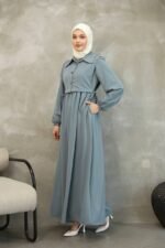 فستان كريستال كريب مع فيستا❤️