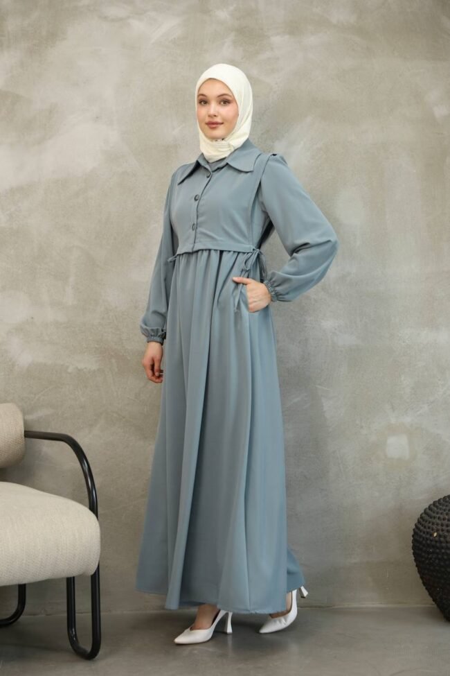 فستان كريستال كريب مع فيستا❤️