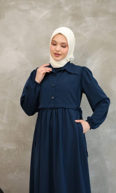 فستان كريستال كريب مع فيستا❤️