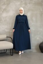 فستان كريستال كريب مع فيستا❤️