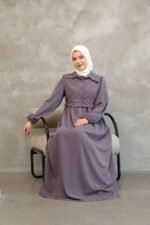 فستان كريستال كريب مع فيستا❤️