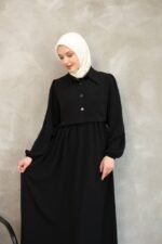 فستان كريستال كريب مع فيستا❤️