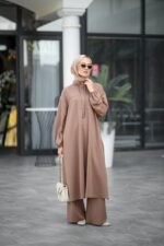 طقم اويشو خريفي ربيعي بقميص طويل