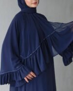 عباية شيفون طبقتين بتصميم جديد كلياً❤️