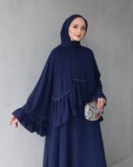 عباية شيفون طبقتين بتصميم جديد كلياً❤️