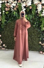 جلباب بولو ربيعي صيفي بأزرار كاملة