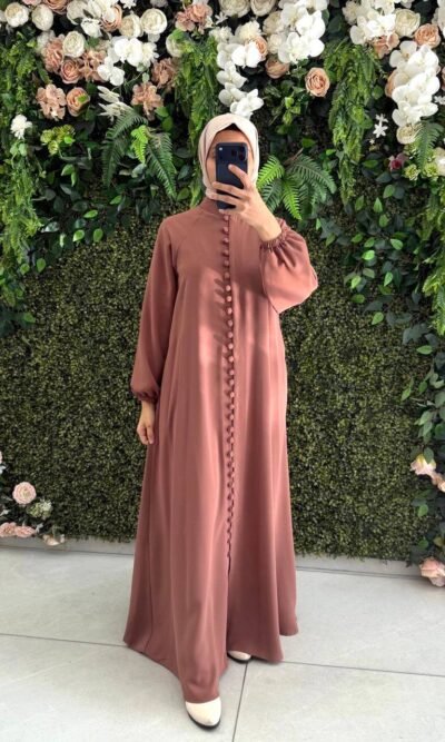 جلباب بولو ربيعي صيفي بأزرار كاملة