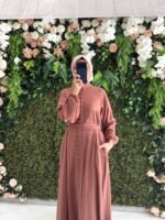 جلباب بولو ربيعي صيفي بأزرار كاملة