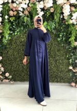 جلباب بولو ربيعي صيفي بأزرار كاملة