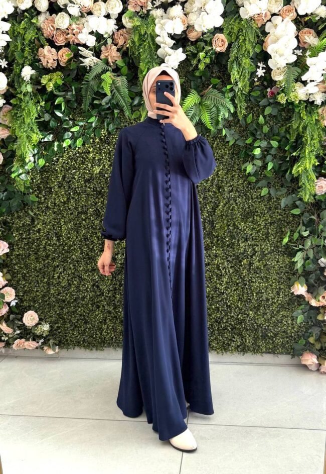 جلباب بولو ربيعي صيفي بأزرار كاملة