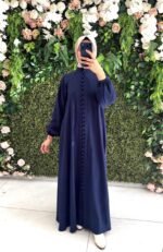 جلباب بولو ربيعي صيفي بأزرار كاملة