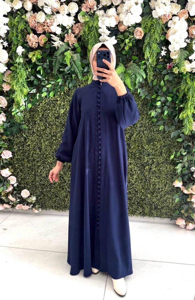 جلباب بولو ربيعي صيفي بأزرار كاملة