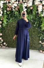 جلباب بولو ربيعي صيفي بأزرار كاملة