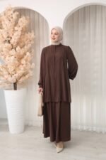 طقم مدينه ايبيك صيفي تنورة وقميص بتصميم جميل