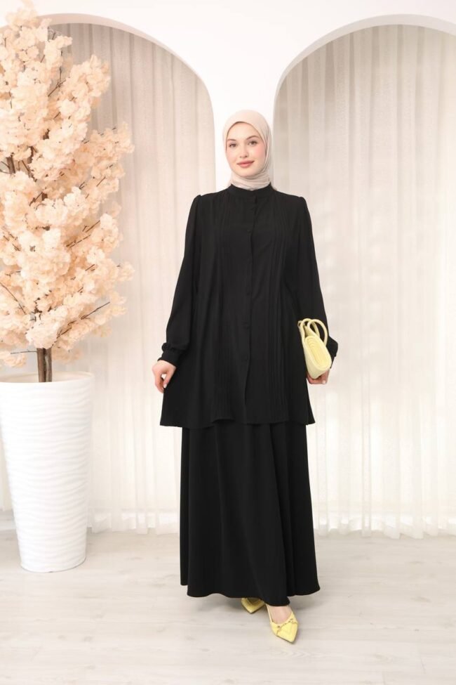 طقم مدينه ايبيك صيفي تنورة وقميص بتصميم جميل