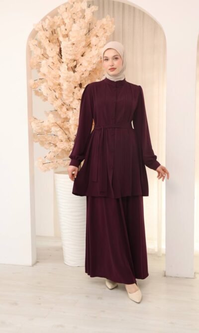 طقم مدينه ايبيك صيفي تنورة وقميص بتصميم جميل