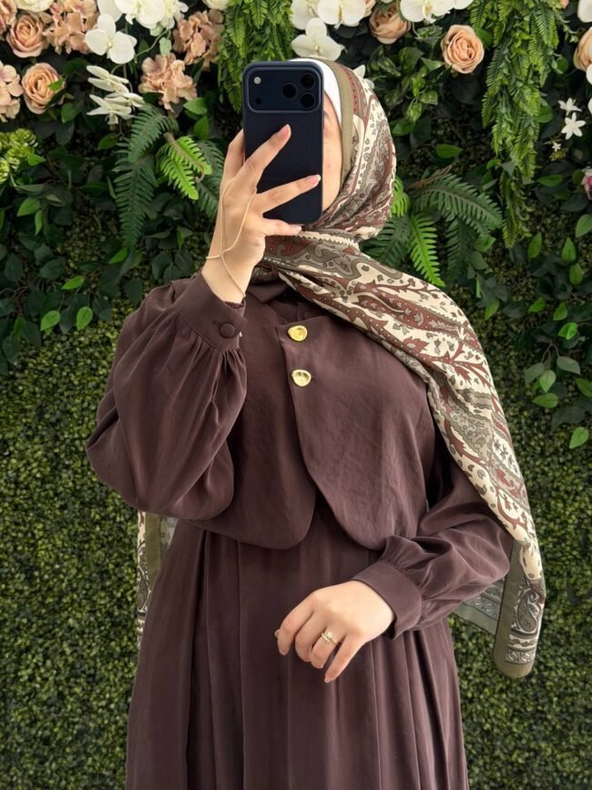 فستان مودال خامة جميلة بتصميم لطيف