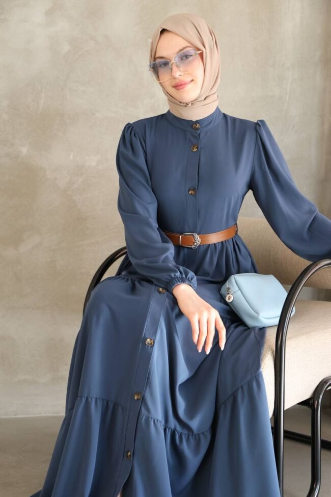 فستان مدينه كلاسيك لطيف وهاديء