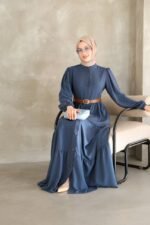 فستان مدينه كلاسيك لطيف وهاديء