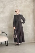 فستان مدينه كلاسيك لطيف وهاديء