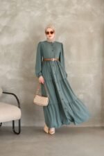 فستان مدينه كلاسيك لطيف وهاديء