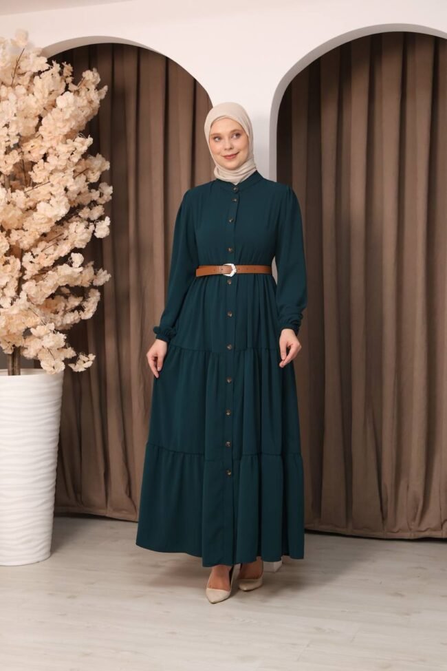 فستان مدينه كلاسيك لطيف وهاديء