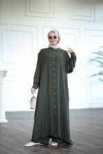 طقم ميلودي كريب صيفي بقميص طول كامل