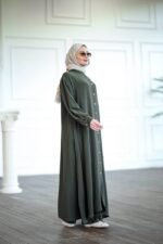 طقم ميلودي كريب صيفي بقميص طول كامل