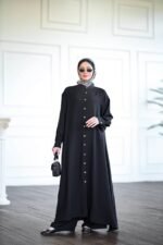 طقم ميلودي كريب صيفي بقميص طول كامل