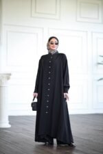 طقم ميلودي كريب صيفي بقميص طول كامل