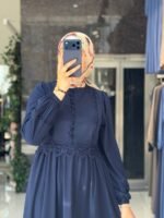 فستان مدينه صيفي بدانتيل لطيف