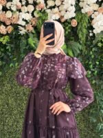 فستان صيفي شيفون مبطن بتصميم رائع
