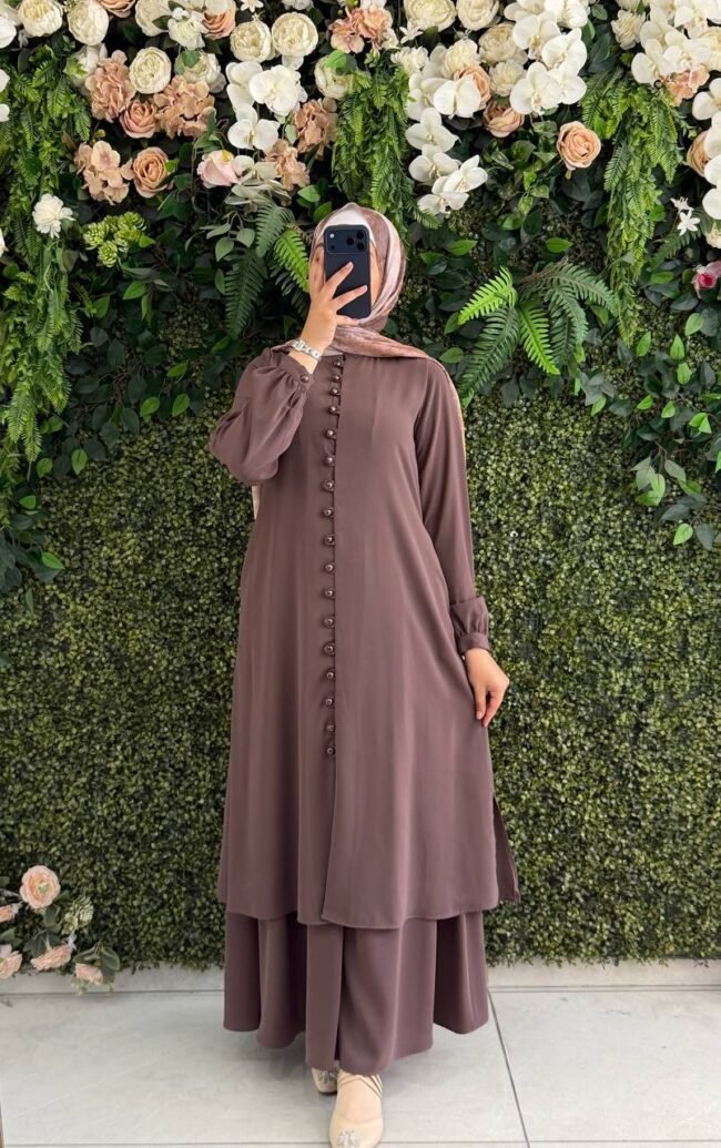 طقم مدينه بقميص طويل وخامة بجودة مميزة
